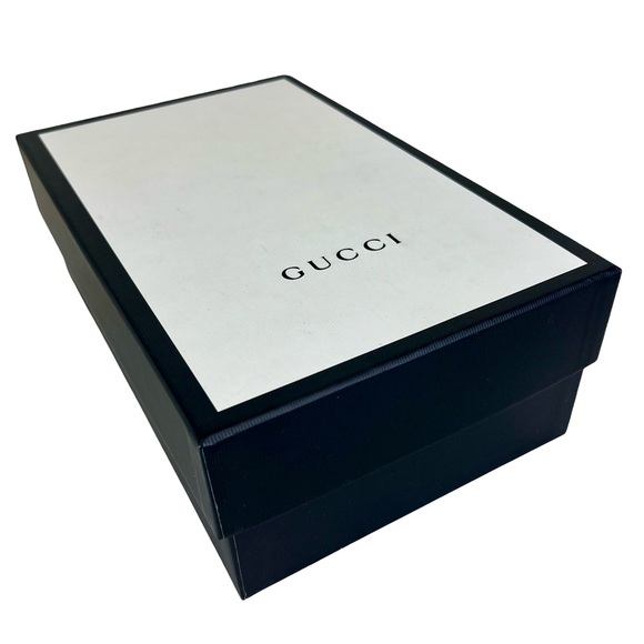 GUCCI PRINCETOWN LEATHER AND LACE MULES - Picture 9 of 9